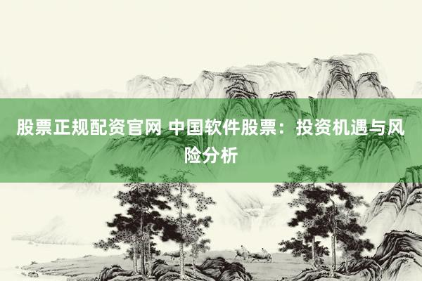 股票正规配资官网 中国软件股票：投资机遇与风险分析