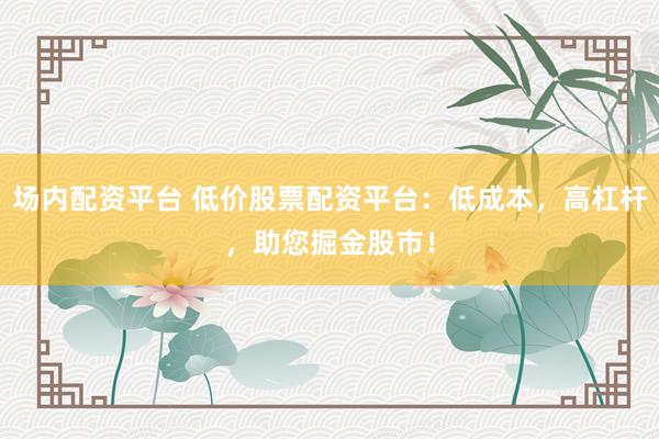 场内配资平台 低价股票配资平台：低成本，高杠杆，助您掘金股市！